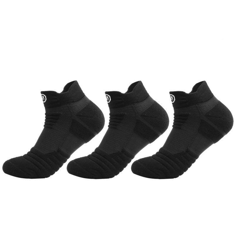 3-Pack Breathable Ankle Socks for Everyday Wear and Active Comfort - Black