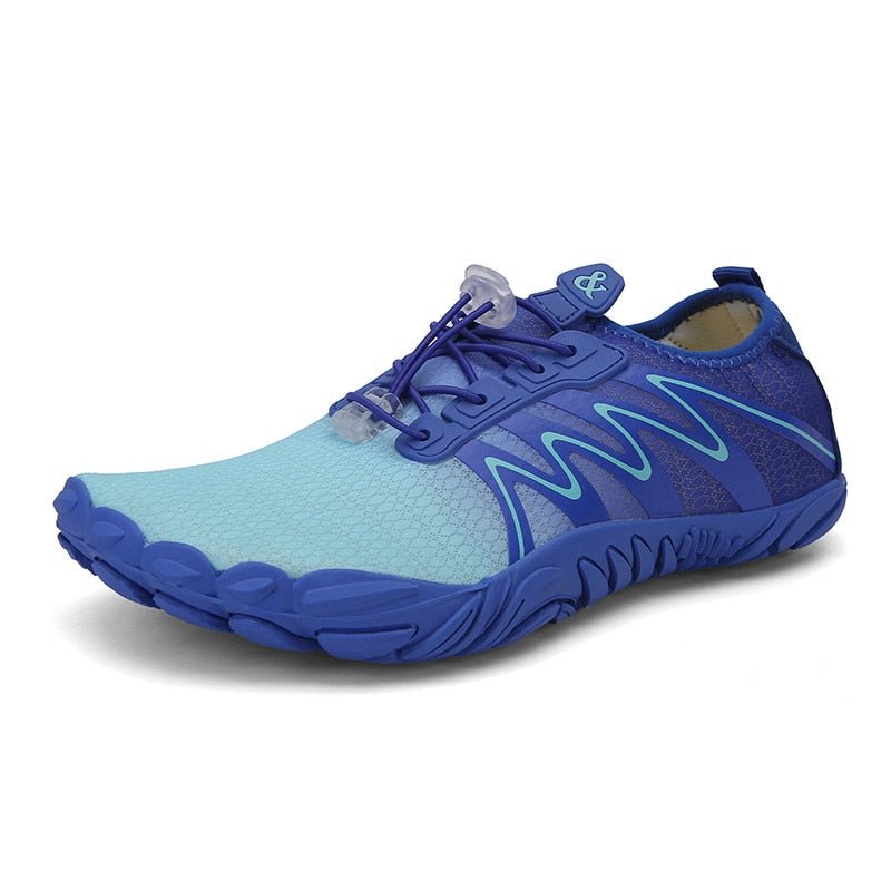Trail V-Runner Pro Barefoot Shoes for Men and Women - Non-Slip Minimalist Trail Runners - Blue Moonlight