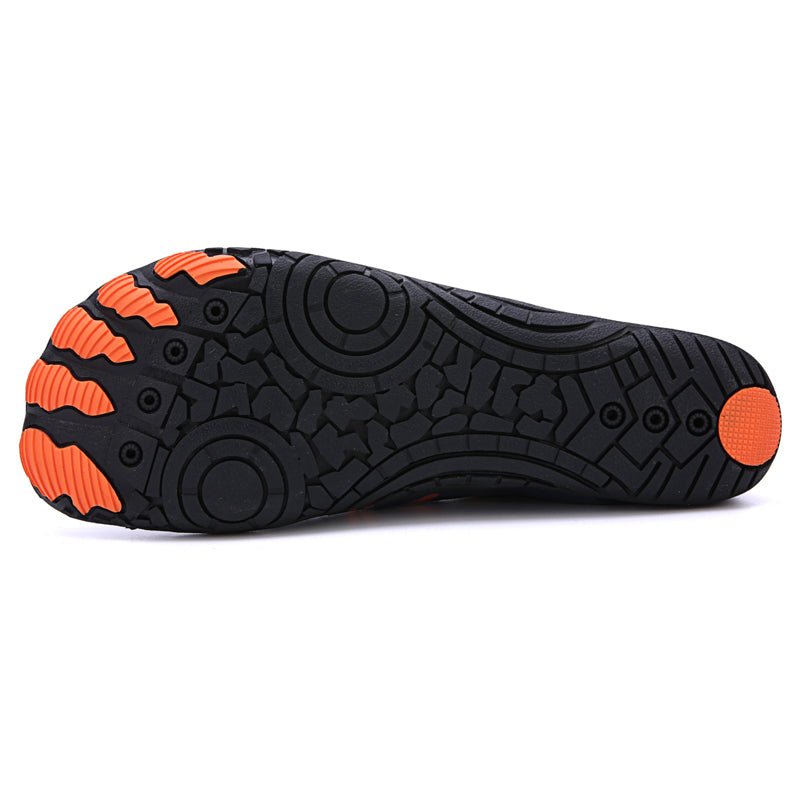 Trail V-Runner Pro Barefoot Shoes for Men and Women - Non-Slip Minimalist Trail Runners - Blue Orange