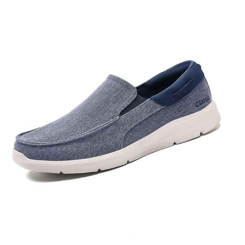 Men's Stretch Slip-On Ortho Loafers for Office and Everyday Comfort - Blue