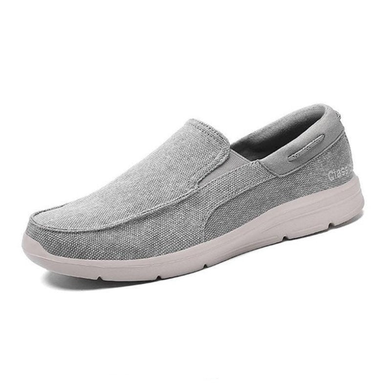 Men's Stretch Slip-On Ortho Loafers for Office and Everyday Comfort - Gray