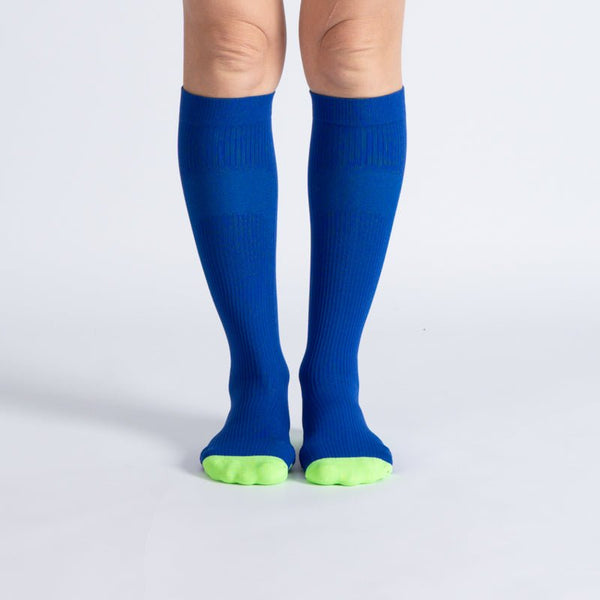 Comfort Compression Socks for Work, Travel and All-Day Leg Support - Blue Green