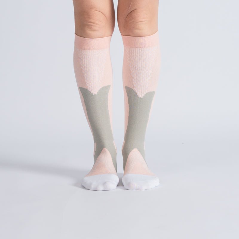 Comfort Compression Socks for Work, Travel and All-Day Leg Support - Pink