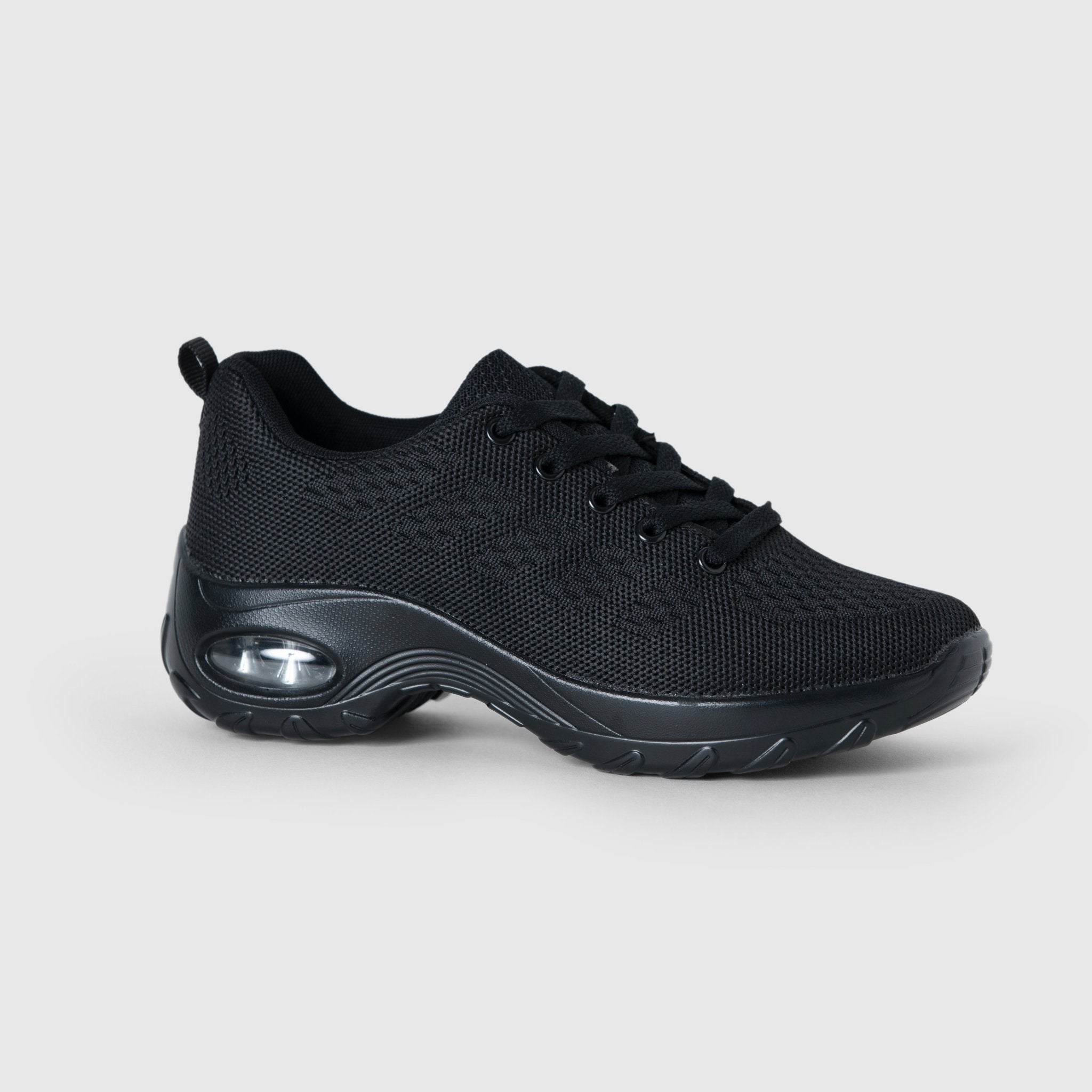 Women's Energy Max Stretch Walking Shoes with Cushioned Arch Support - Black