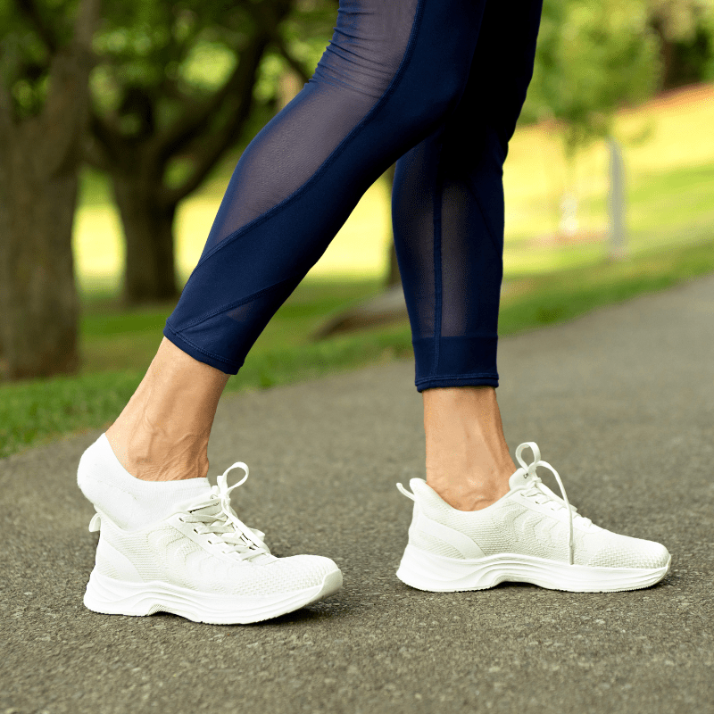 Women's Hands-Free Slip-On Comfort Shoes for Easy Everyday Wear and Walking - White