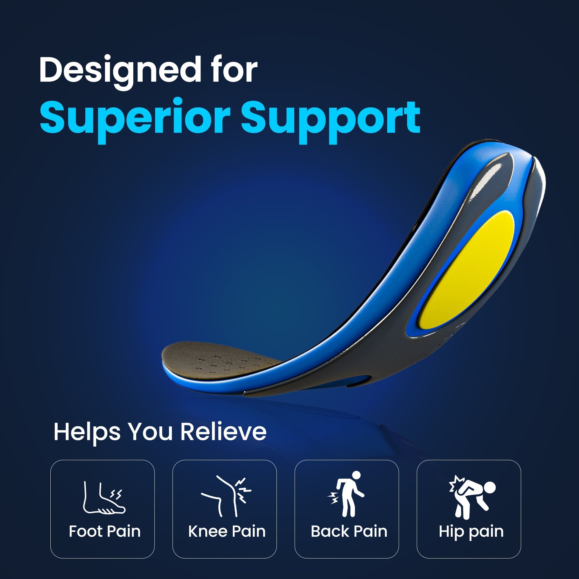 Heavy Duty Support Shoe Insoles for Work Boots and Long Days on Your Feet