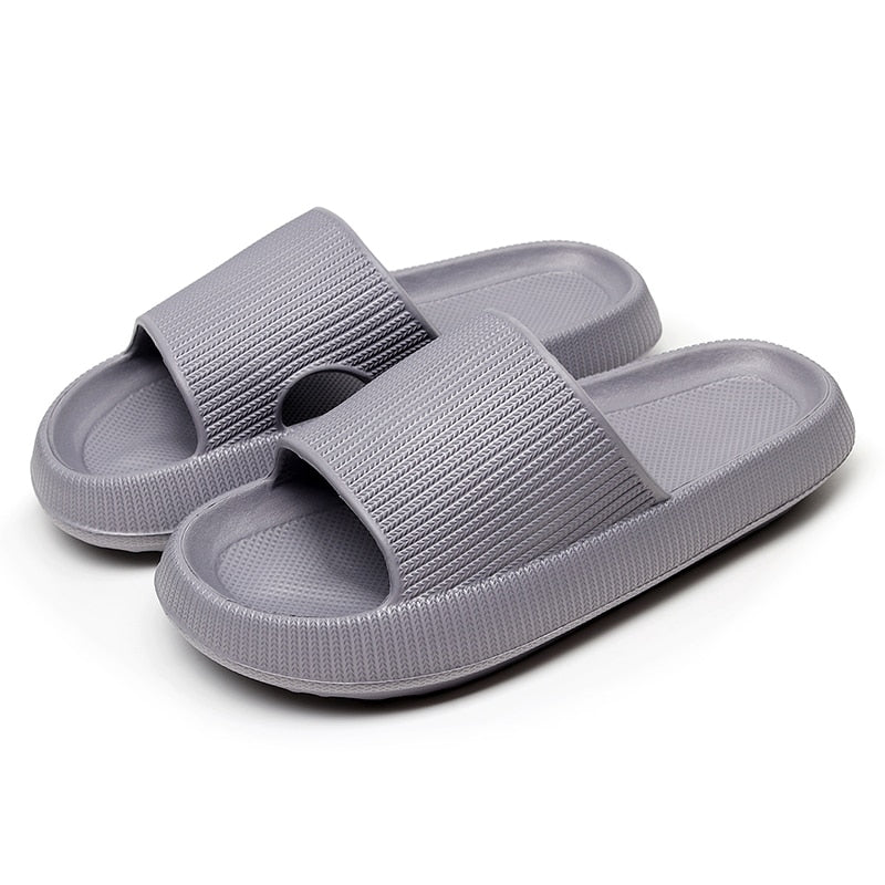 Heel Support Cushion Slides for Home, Shower and Everyday Foot Comfort - Gray