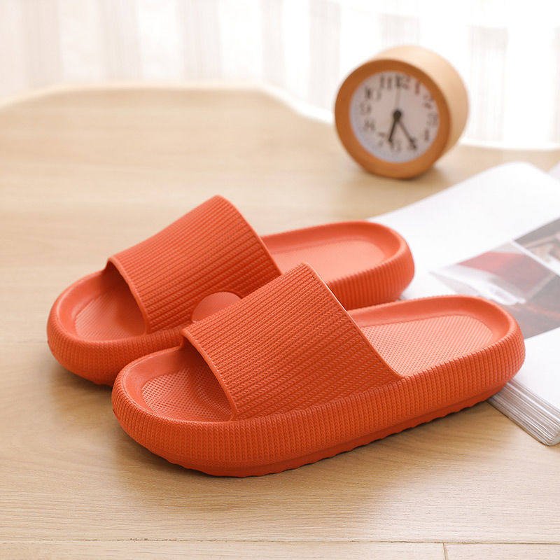Heel Support Cushion Slides for Home, Shower and Everyday Foot Comfort - Orange