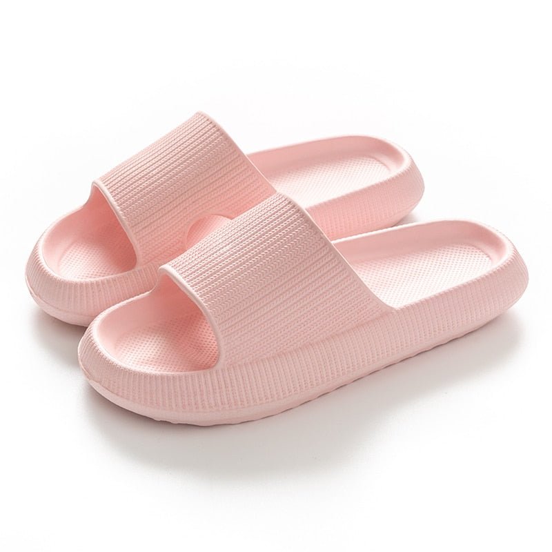 Heel Support Cushion Slides for Home, Shower and Everyday Foot Comfort - Pink