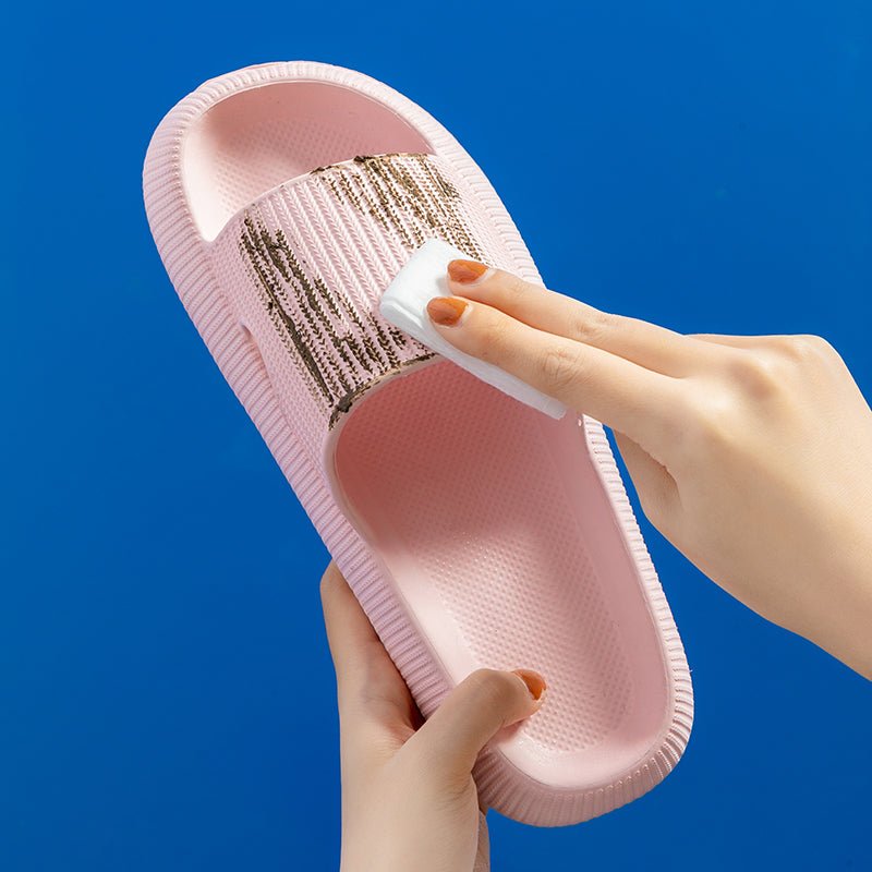 Heel Support Cushion Slides for Home, Shower and Everyday Foot Comfort - Pink