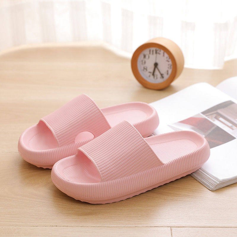 Heel Support Cushion Slides for Home, Shower and Everyday Foot Comfort - Pink