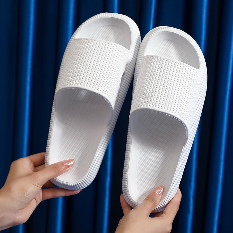 Heel Support Cushion Slides for Home, Shower and Everyday Foot Comfort - White