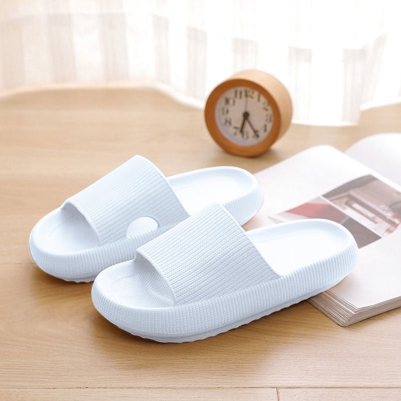 Heel Support Cushion Slides for Home, Shower and Everyday Foot Comfort - White
