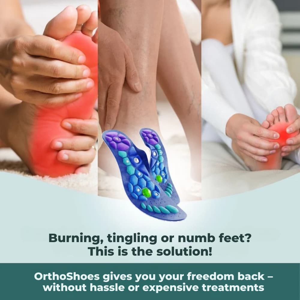 Magnetic Insoles for Everyday Foot Comfort and Cushioned Support