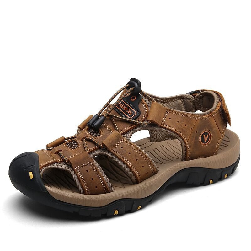 Men's Ortho Heel Strap Sandals for Hiking, Walking and Outdoor Comfort - Espresso