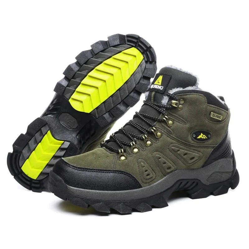 Men's Montana Hiking Boots for Trail Walking, Outdoor Support and Everyday Wear - Green