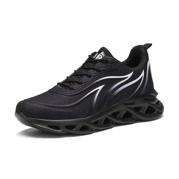 Men's Comfort Cushion Trainers for All-Day Support - Black