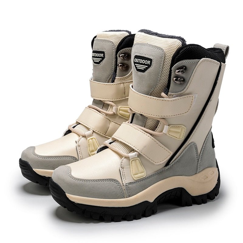 Women's Thermo Winter Boots for Cold Weather Walking and Everyday Warmth - Beige