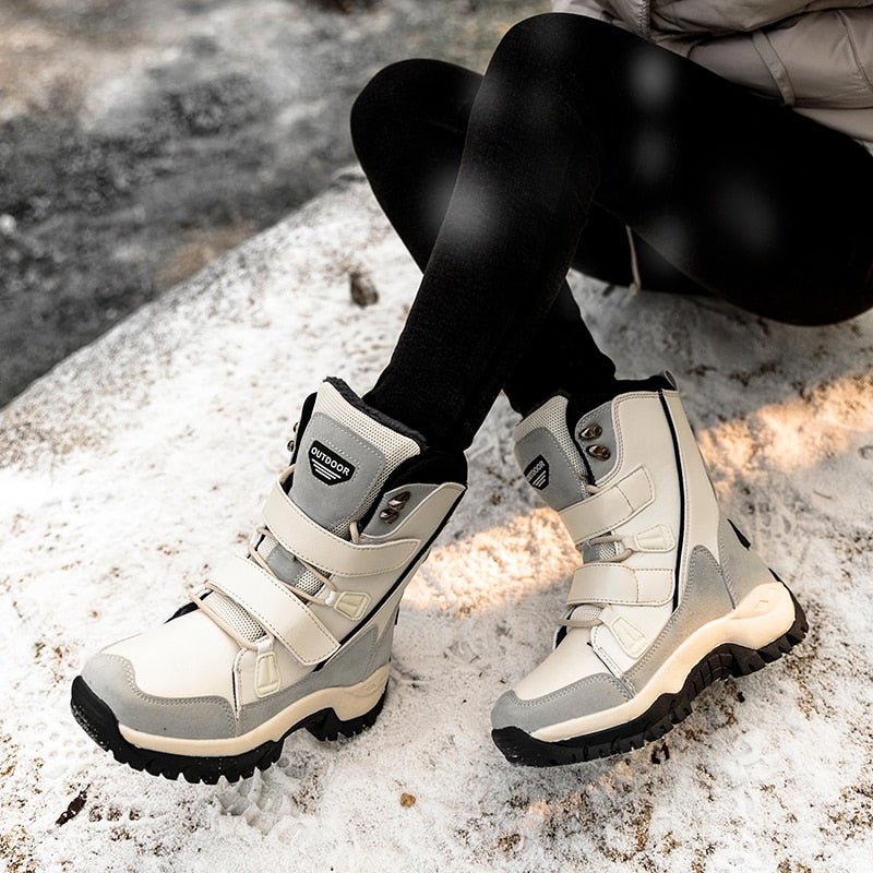 Women's Thermo Winter Boots for Cold Weather Walking and Everyday Warmth - Beige