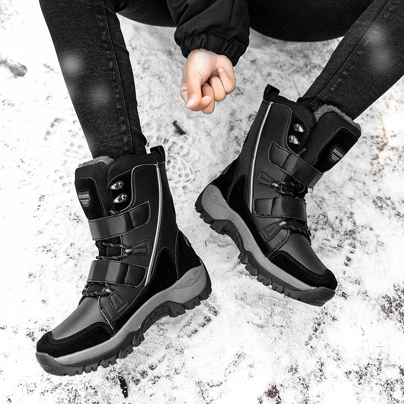 Women's Thermo Winter Boots for Cold Weather Walking and Everyday Warmth - Black