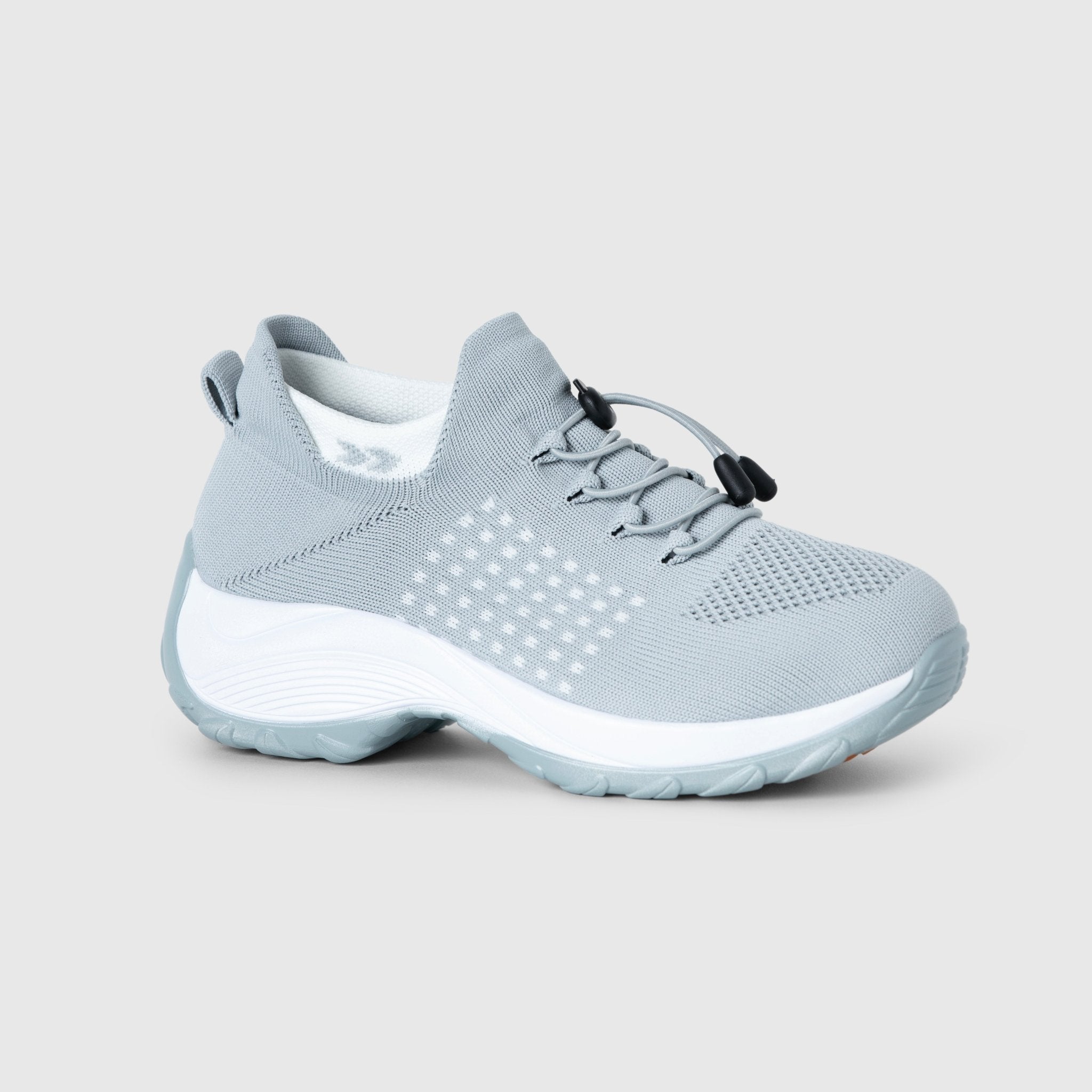 Women's Ortho Stretch Cushion Shoes for Arch Support and All-Day Walking Comfort - Arctic Grey