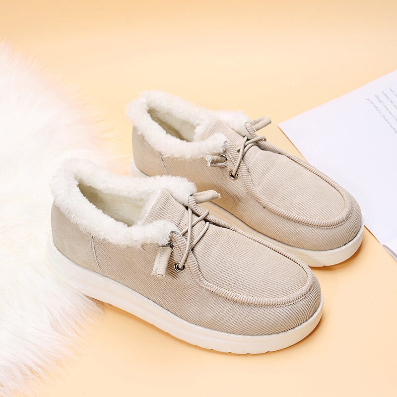 Cozy Memory Cushion House Slippers for Indoor Comfort and Warmth - Beige