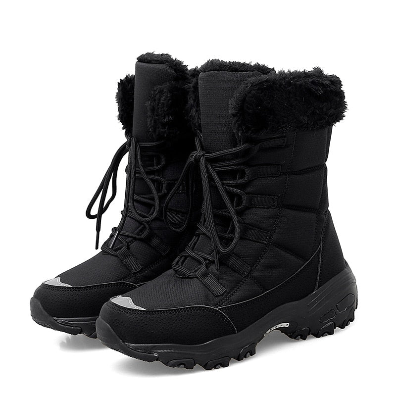 Women's Ortho Winter Boots for Cold Weather Comfort and Arch Support - Black