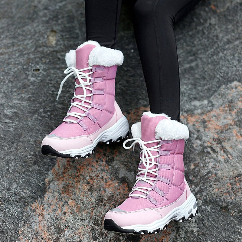 Women's Ortho Winter Boots for Cold Weather Comfort and Arch Support - Pink