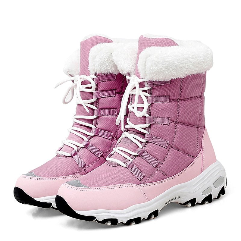 Women's Ortho Winter Boots for Cold Weather Comfort and Arch Support - Pink