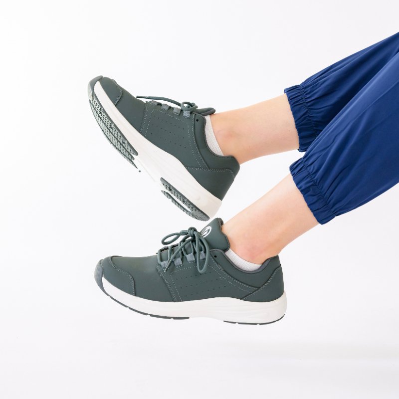 Women's Stride Cushion Walking Shoes for Everyday Comfort and Arch Support - Dark Grey