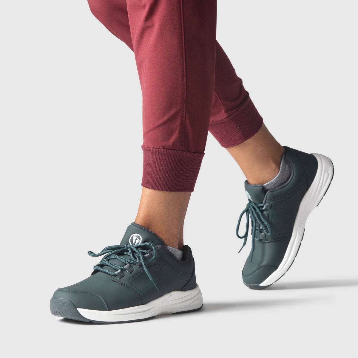 Women's Stride Cushion Walking Shoes for Everyday Comfort and Arch Support - Dark Grey