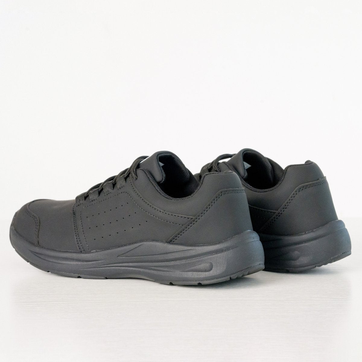 Women's Stride Cushion Walking Shoes for Everyday Comfort and Arch Support - Midnight Black