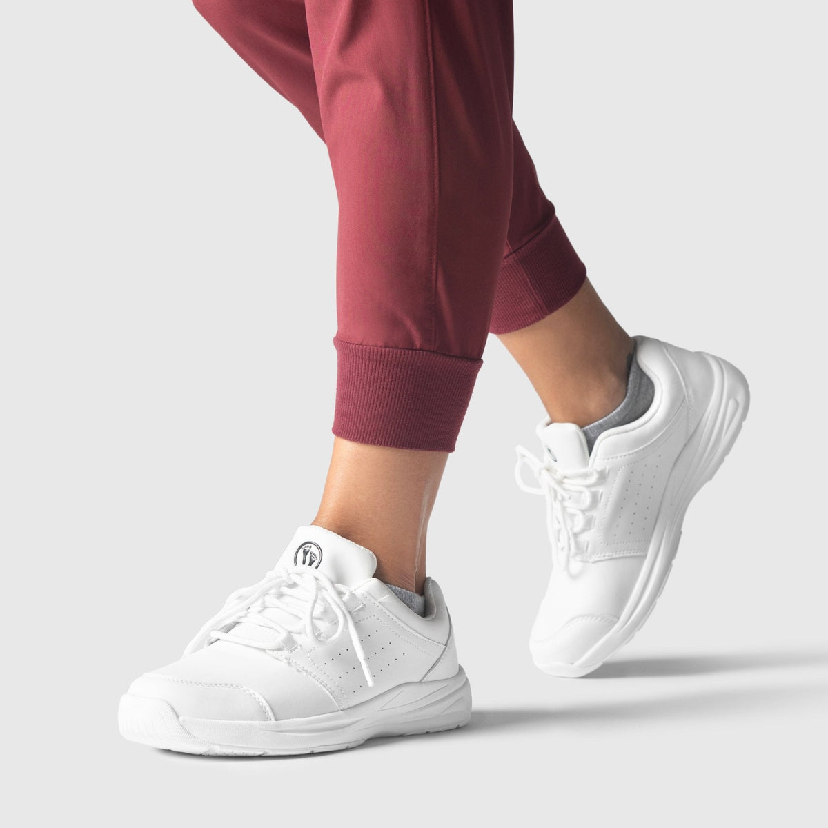 Women's Stride Cushion Walking Shoes for Everyday Comfort and Arch Support - White