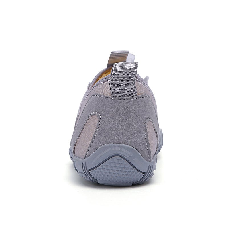 Trail V-Runner Pro Barefoot Shoes for Men and Women - Non-Slip Minimalist Trail Runners - White Gray